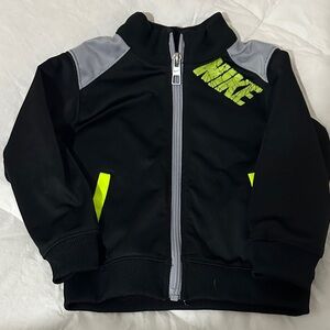Nike Black Jacket with Neon Green Accents